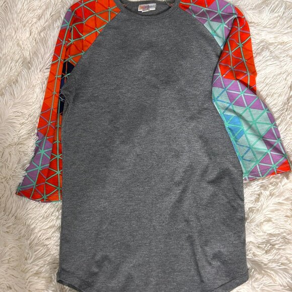 LuLaRoe Randy Baseball Tees - set of 5 - 3/4 sleeve EUC XXS - Picture 3 of 7